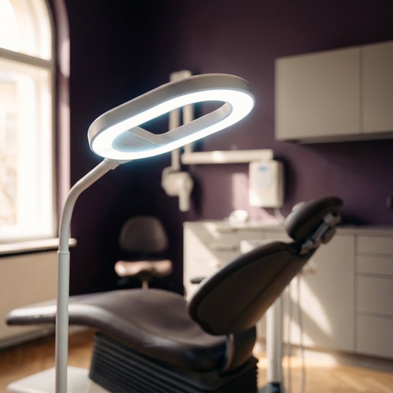 LED-Aktivierungsgerät am Behandlungsstuhl — Symbolbild